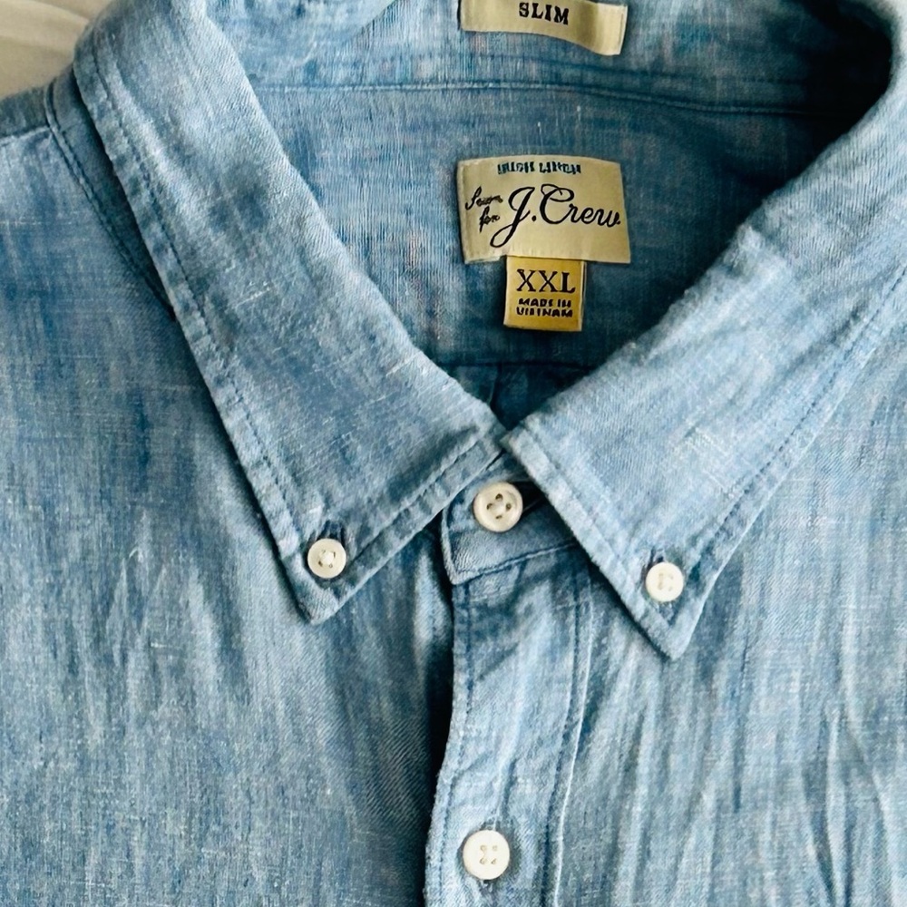 J Crew Baird McNutt Irish Linen Shirt - Picture 9 of 11